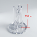 Maison de Hera round display stand with three tube holders, 110cm height reference